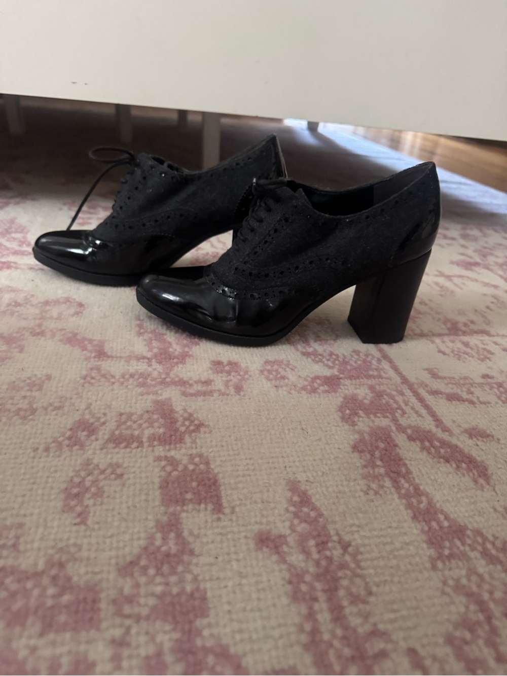 Franco Sarto Black Lace-Up Heels - Picture 5 of 5